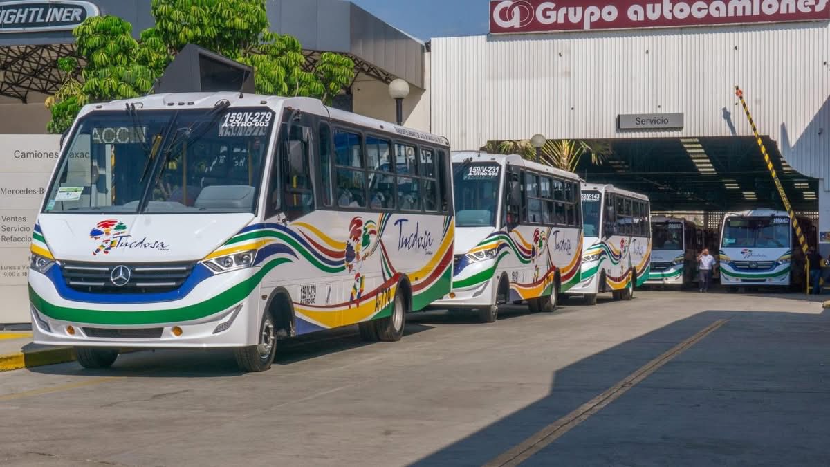 Renuevan unidades del transporte público Tucdosa en la ciudad de Oaxaca