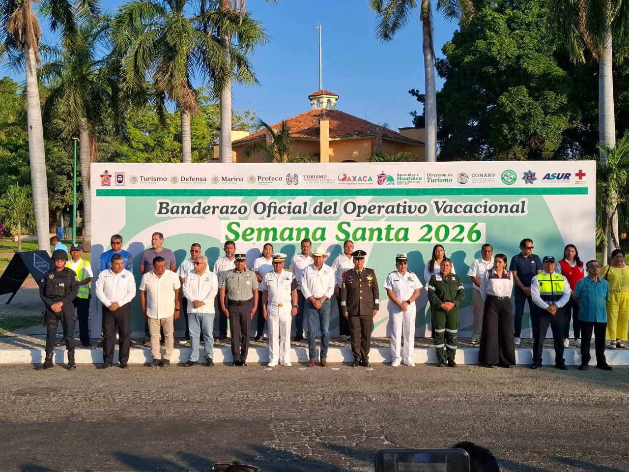 C5i Oaxaca participa en arranque del Operativo Vacacional Semana Santa 2026 en Huatulco