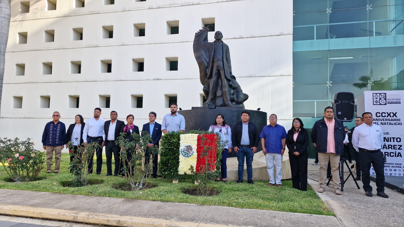 Conmemora Congreso de Oaxaca el CCXX aniversario del natalicio de Benito Juárez