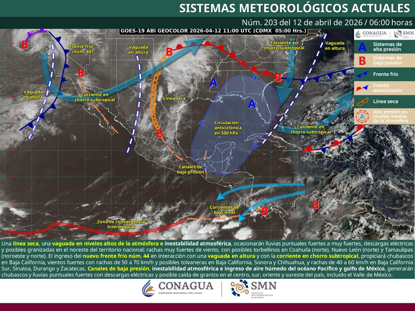 Persistirán condiciones para lluvias con chubascos puntuales en la Mixteca y Sierra Sur