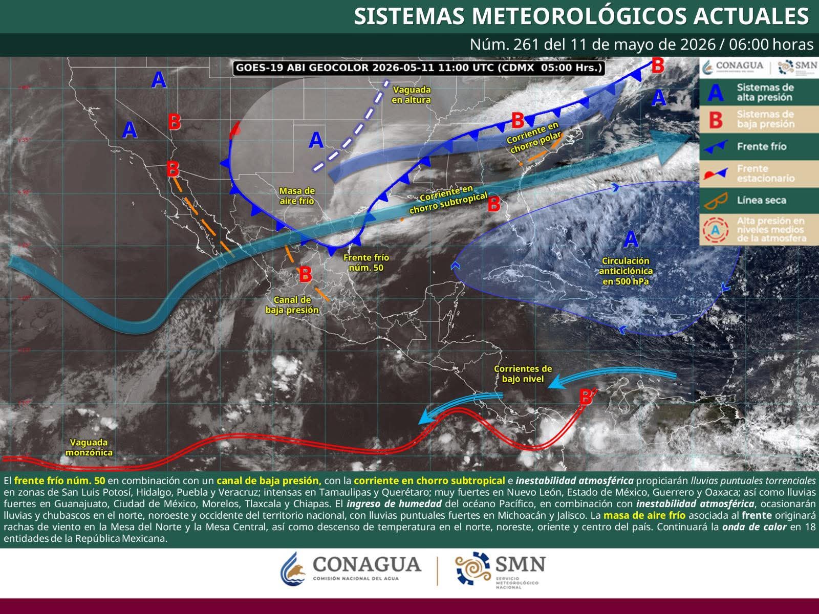 Se prevén tormentas eléctricas y ambiente caluroso en diversas regiones de Oaxaca