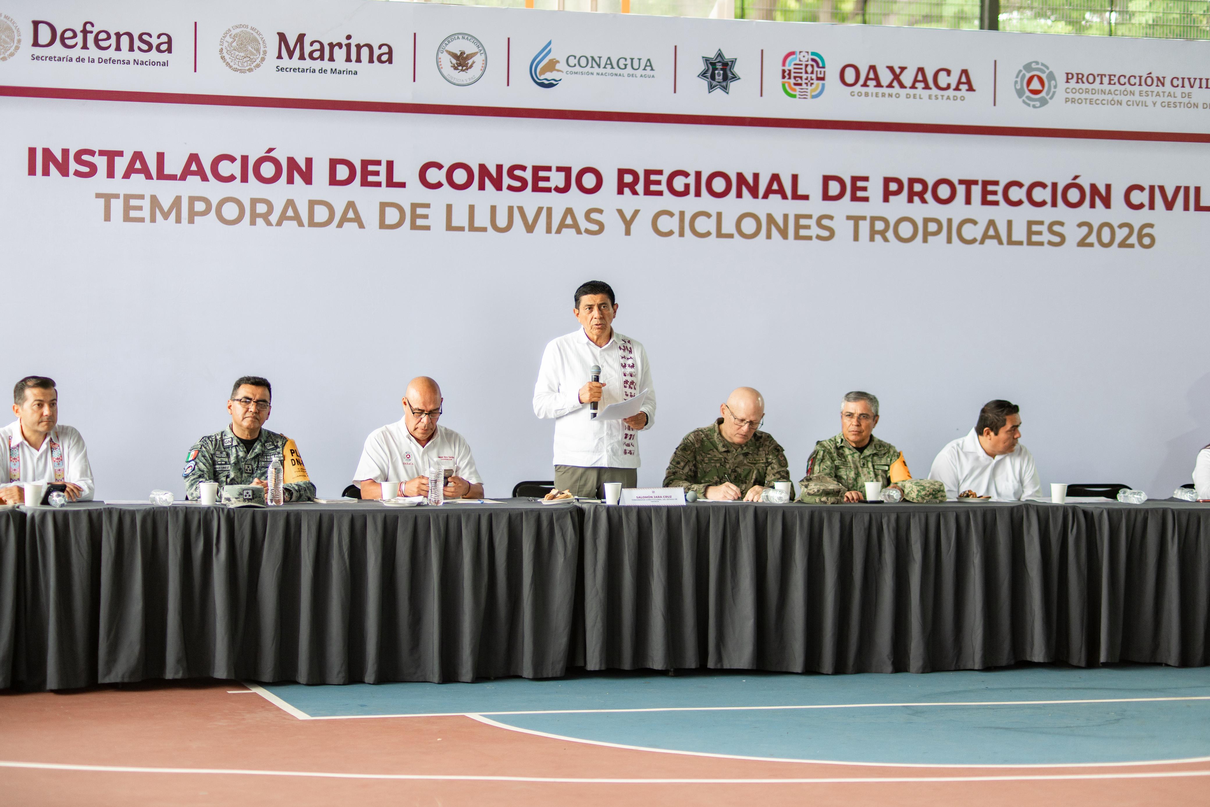 En el Istmo de Tehuantepec, instala Gobierno de Oaxaca Consejo Regional de Protección Civil