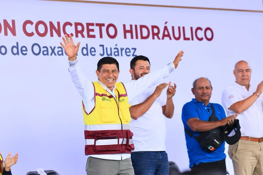 Inaugura Salomón Jara repavimentación de avenida Monte Albán
