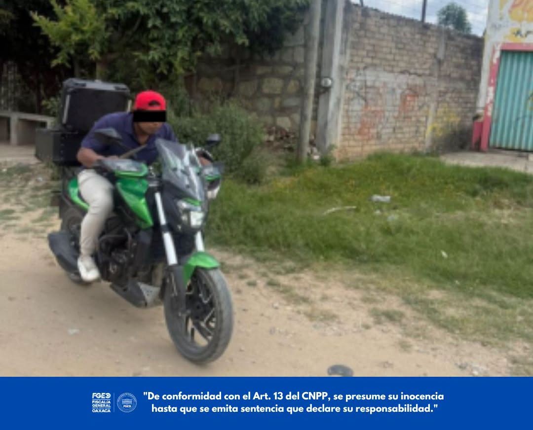 Detiene Mando Metropolitano a presunto responsable de robo con violencia de una motocicleta en Pueblo Nuevo