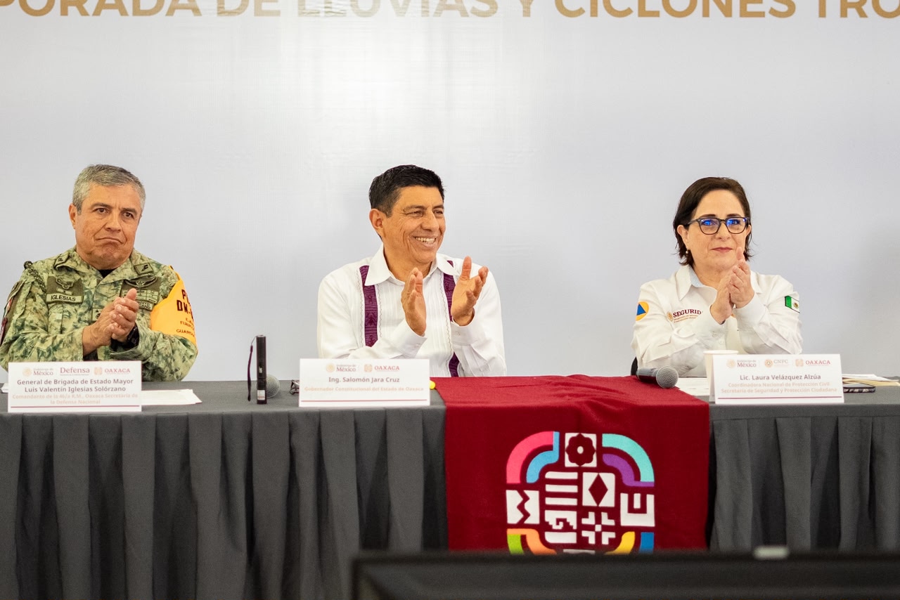 Oaxaca primer estado del país en instalar Puesto de Mando Unificado para atender lluvias