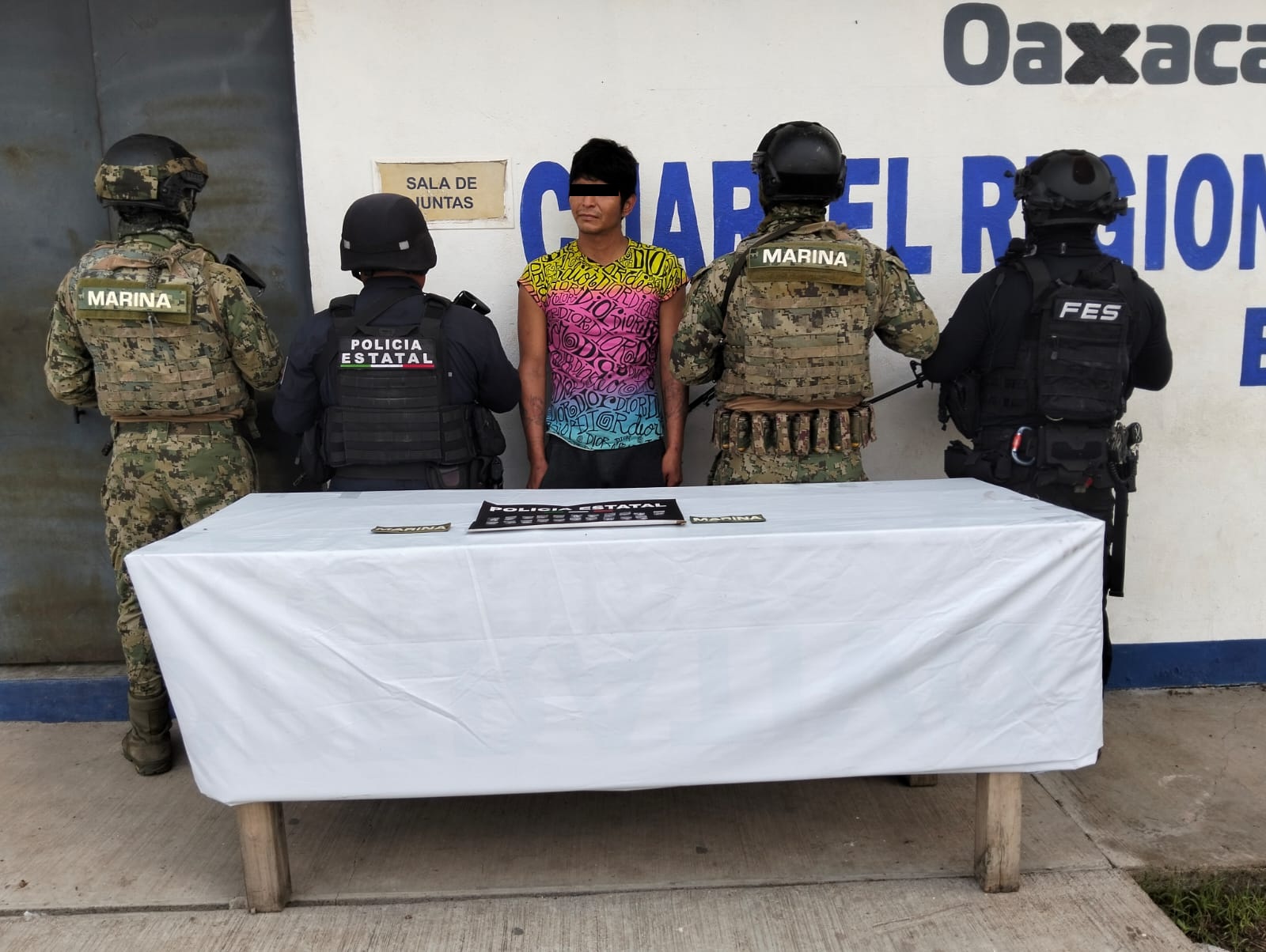 Marina logra la detención de presuntos infractores de la ley y realiza aseguramiento, en Juchitán de Zaragoza, Oaxaca