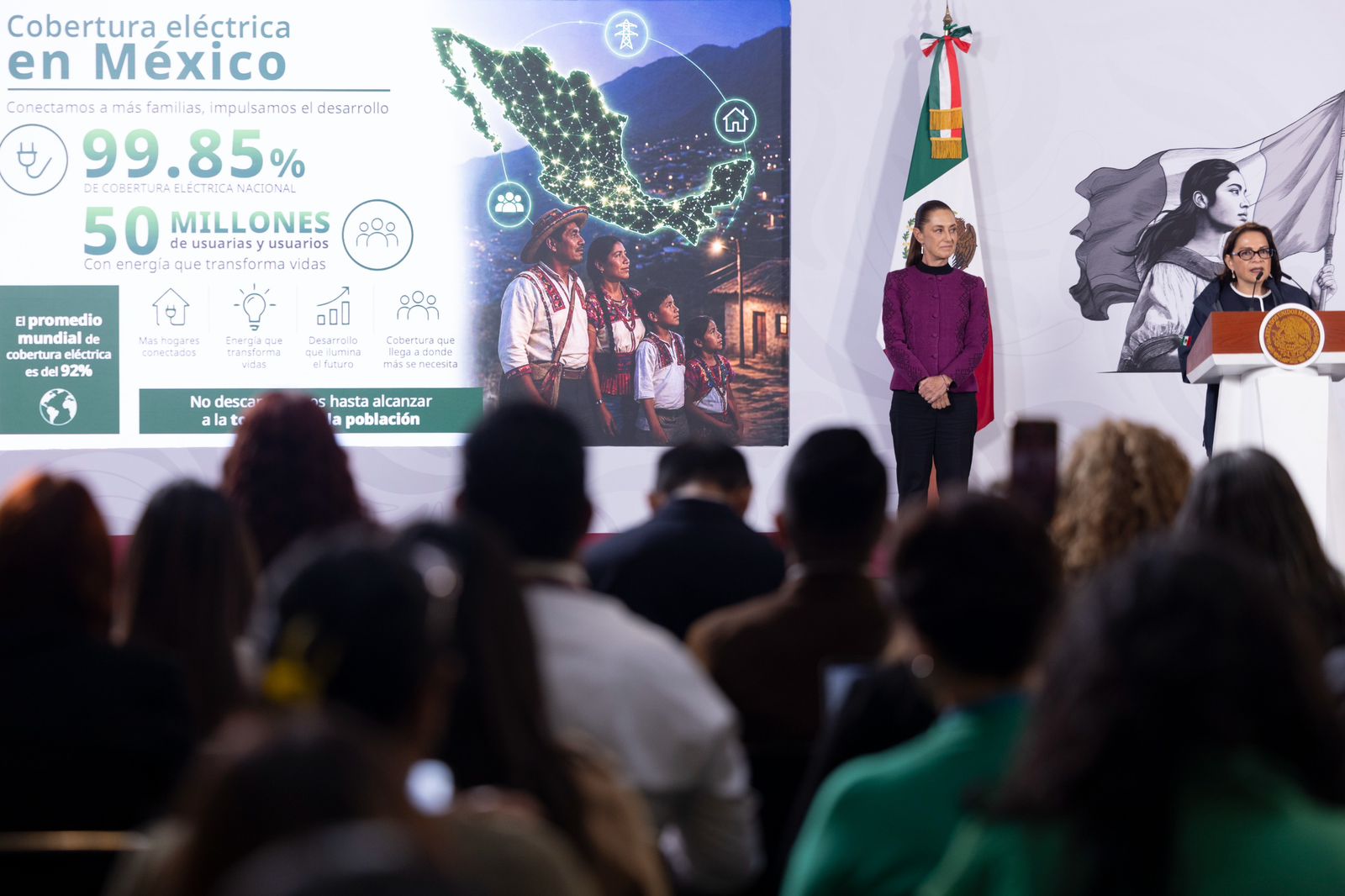 Justicia energética avanza con meta de alcanzar cobertura eléctrica casi total en México