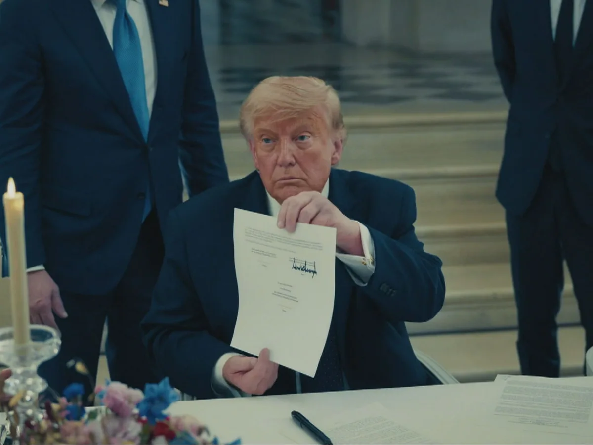 Trump firma acuerdo de paz con Irán en el Palacio de Versalles