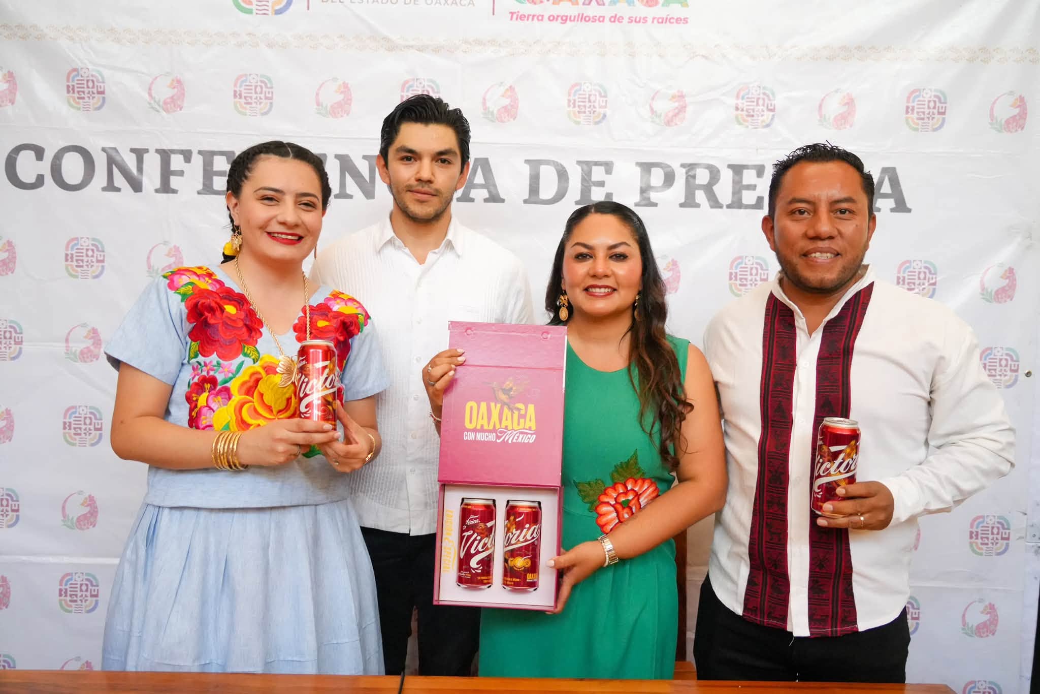 Presentan lata conmemorativa de cerveza Victoria por la Guelaguetza 2026