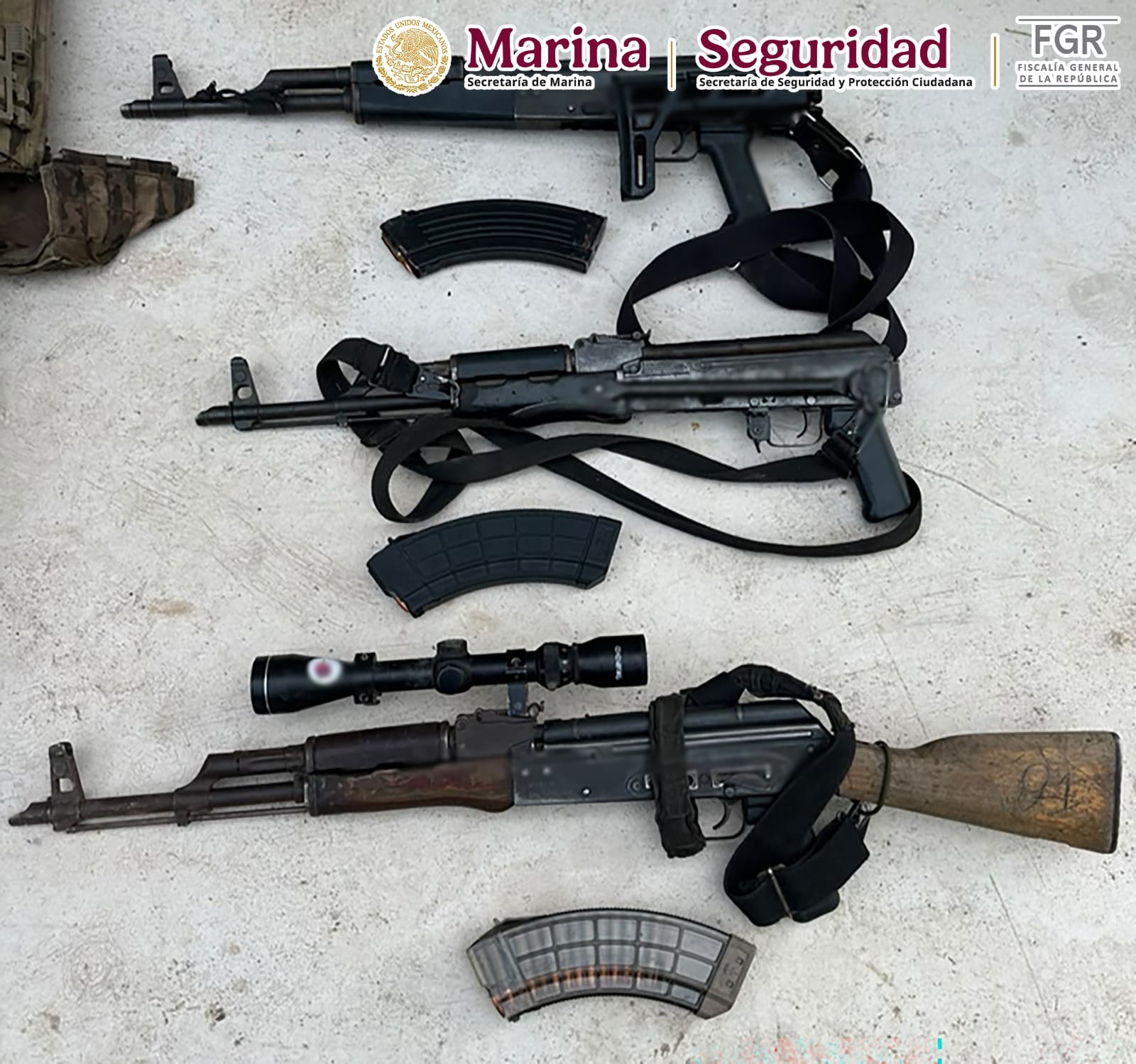 Tras una agresión armada en Sinaloa, Marina y SSPC detienen a tres integrantes de un grupo delictivo