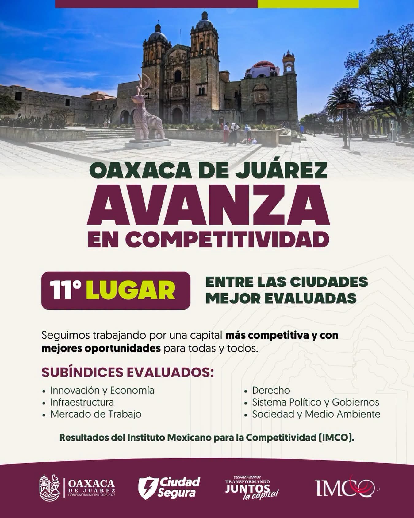 Más condiciones para crecer, invertir y vivir mejor en Oaxaca de Juárez