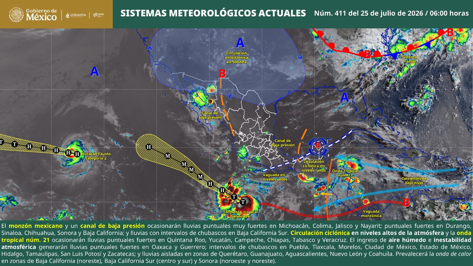 Se prevén lluvias aisladas y ambiente caluroso durante este fin de semana en Oaxaca
