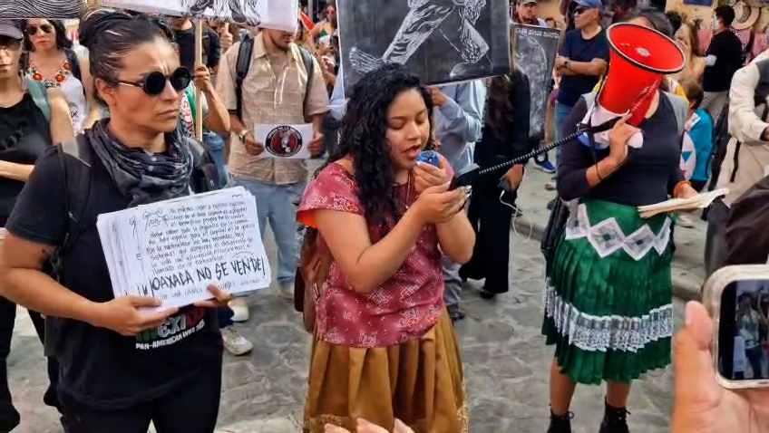 Protestan colectivos en Oaxaca contra turistificación y gentrificación